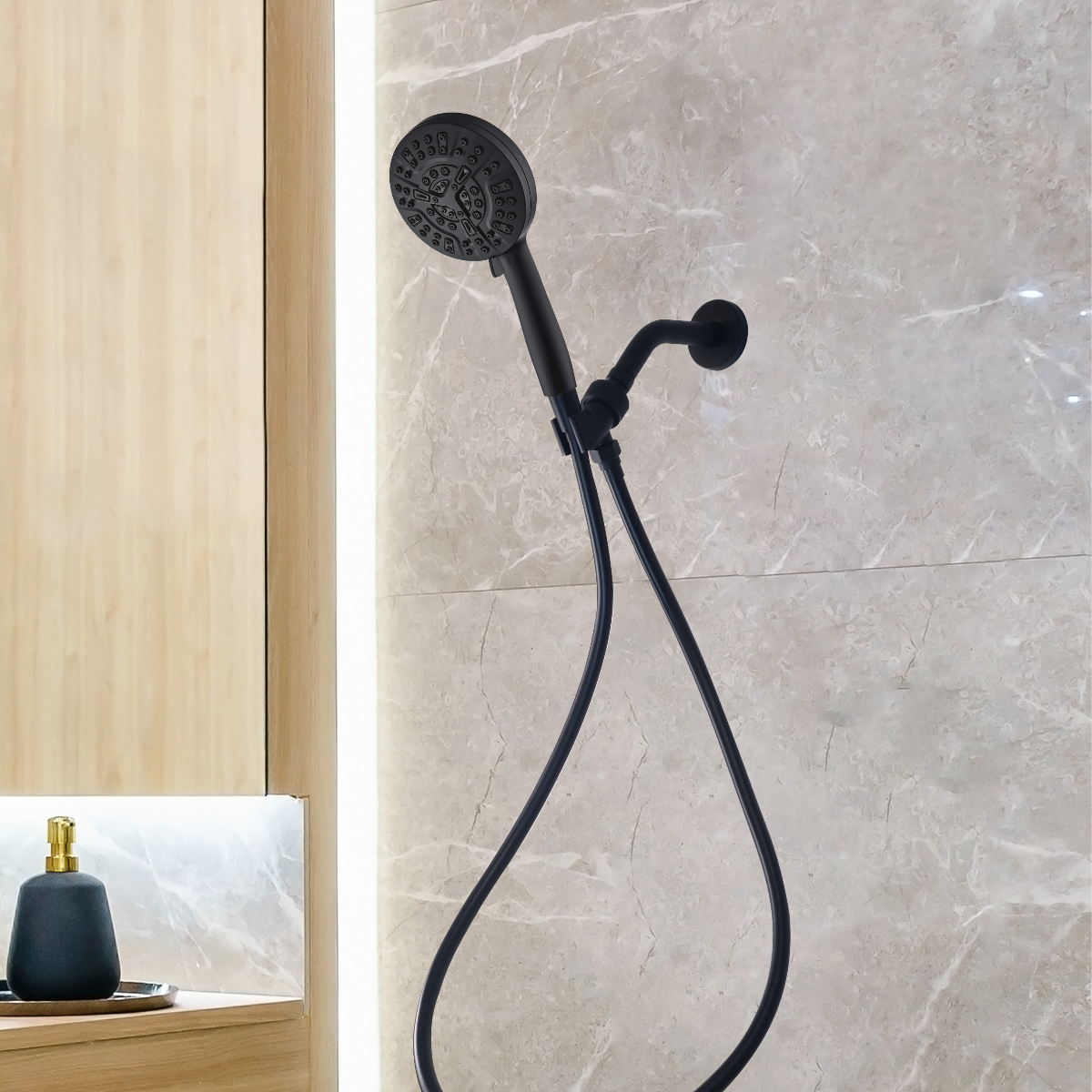 Pomme de douche haute pression MineralStream Luxe 10 modes (filtrée)