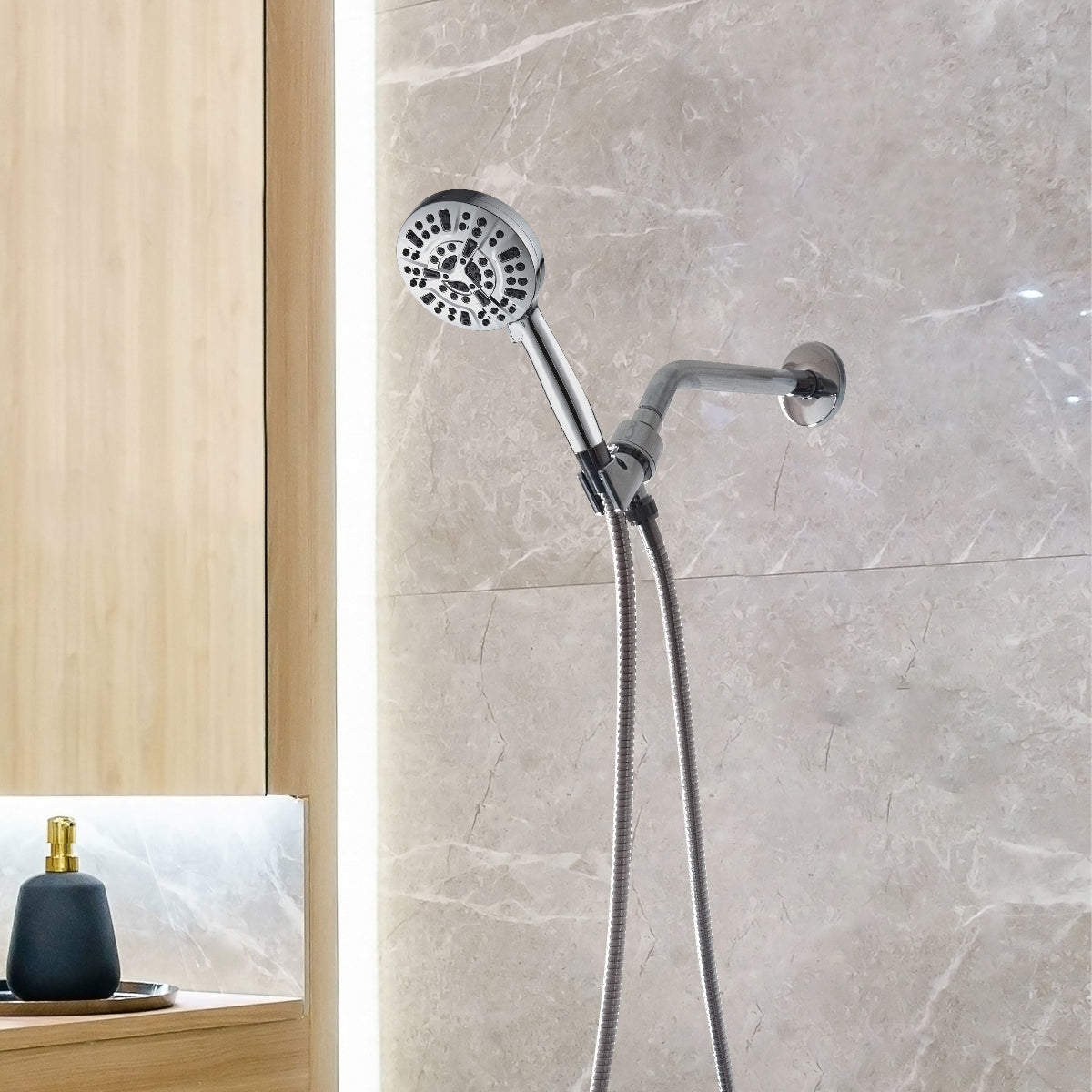 Pomme de douche haute pression MineralStream Luxe 10 modes (filtrée)