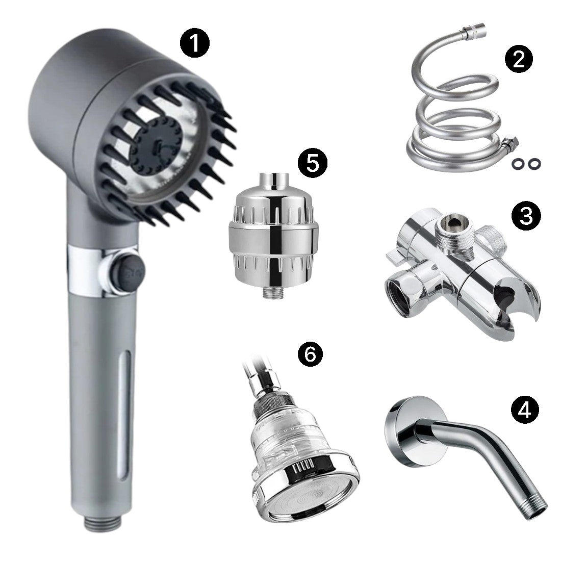 MineralStream Massage Duschkopf mit Filter