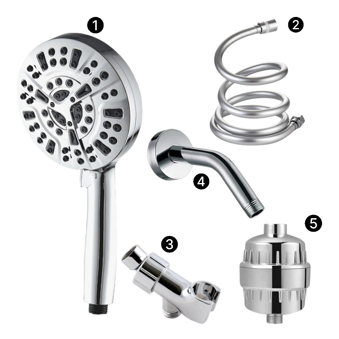 MineralStream Luxe 10 Mode High Pressure Shower Head (Filtered)