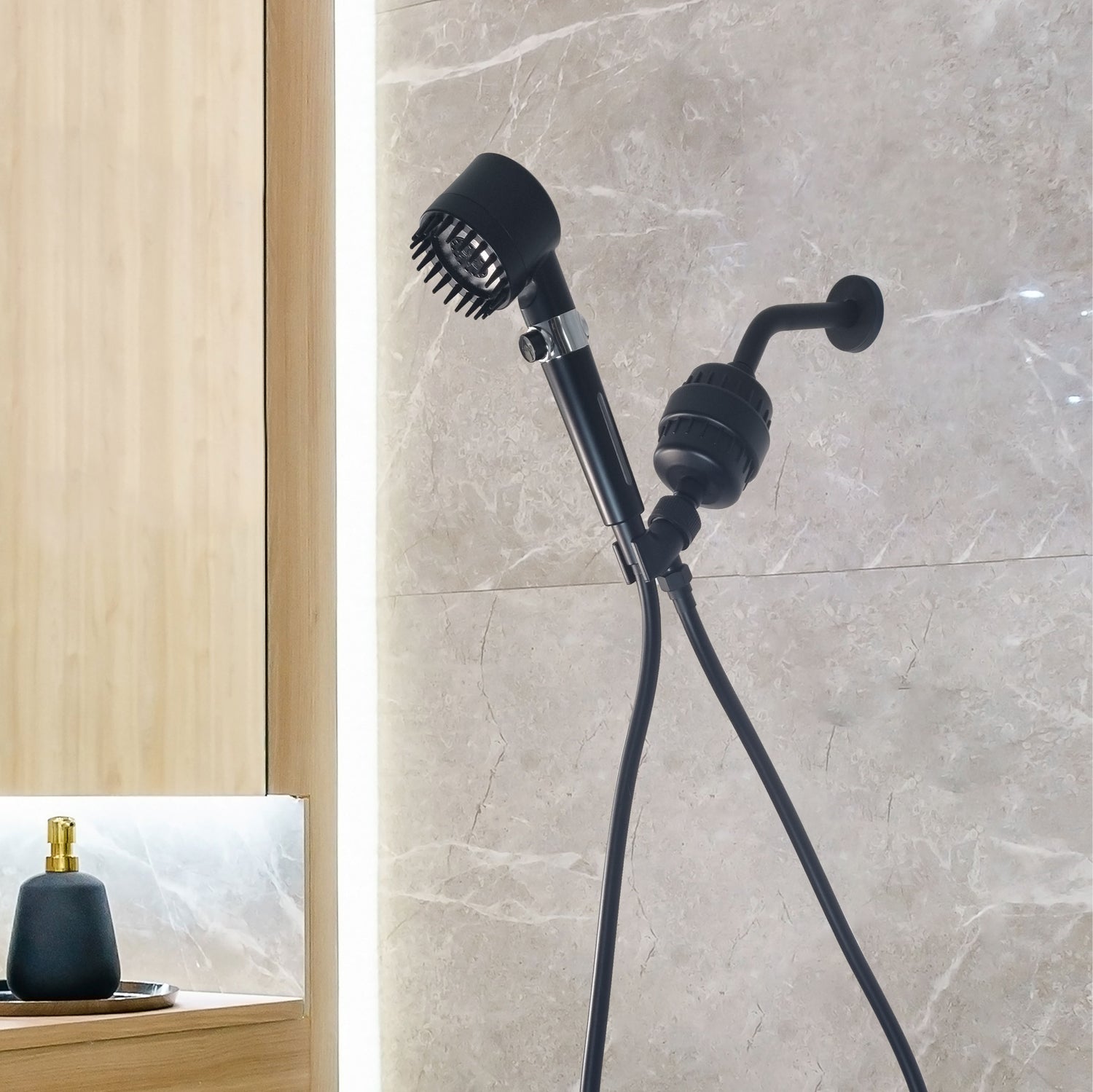 Pomme de douche filtrée de massage minéralstream