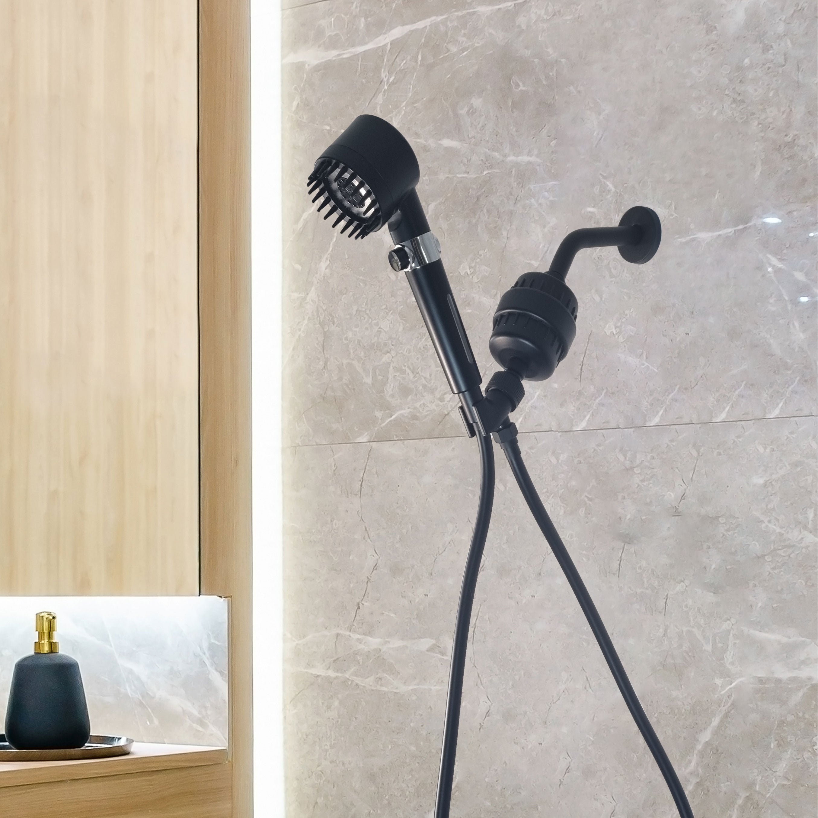 Pomme de douche filtrée de massage minéralstream