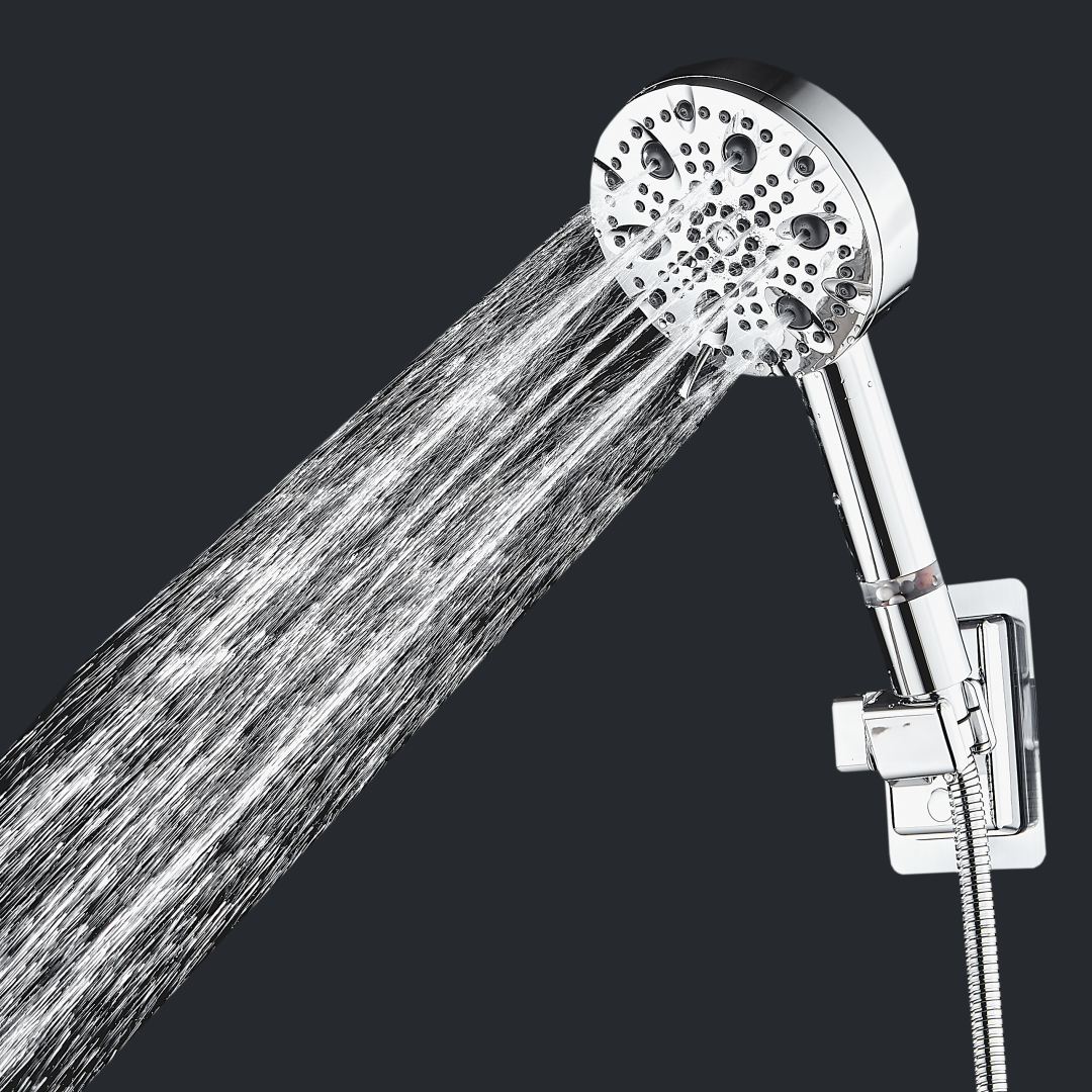 Pomme de douche haute pression MineralStream Luxe 9 modes (filtrée)