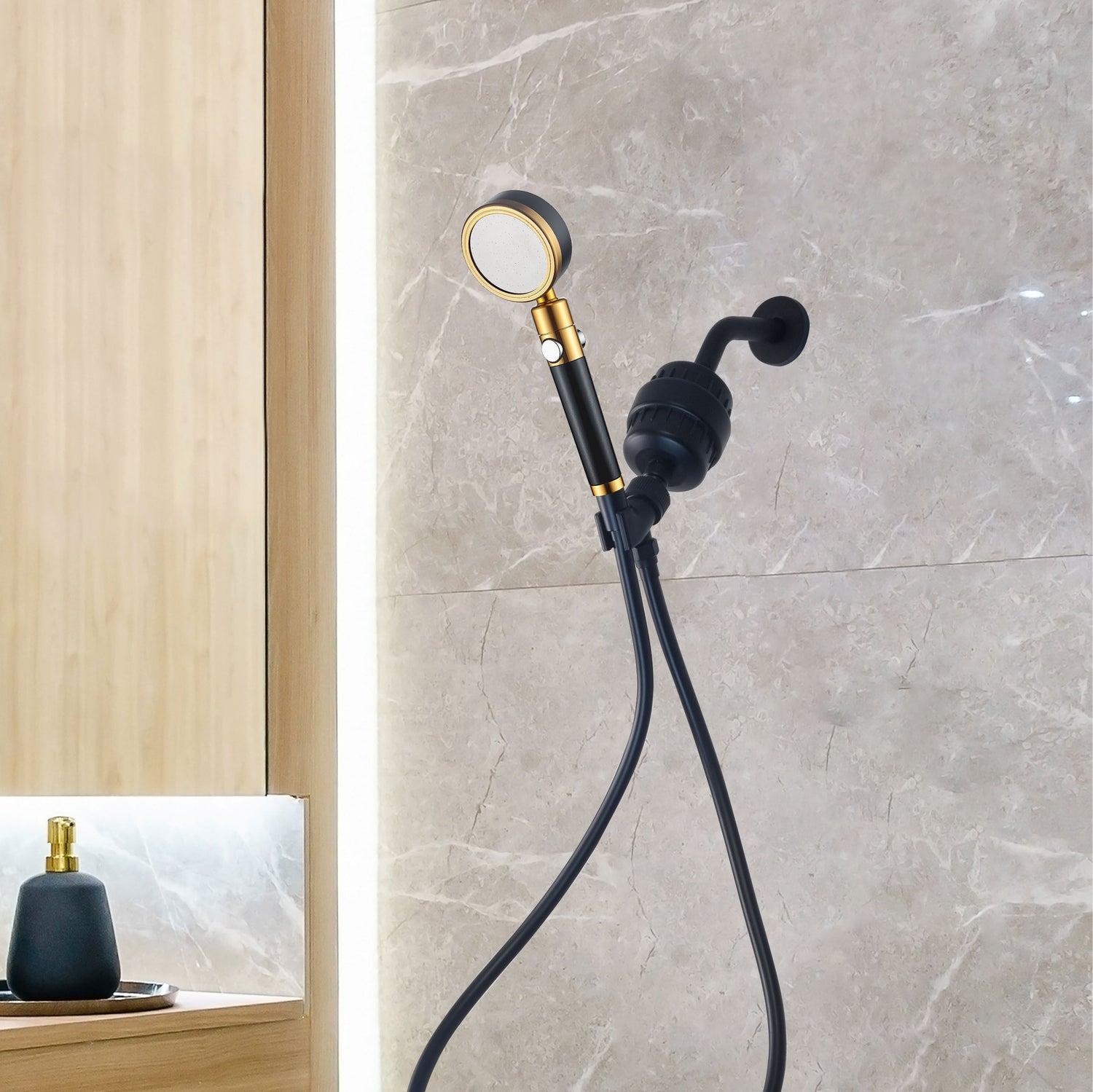 Mineralstream Duo Duschkopf Duschkopf Komplettes Duschkit