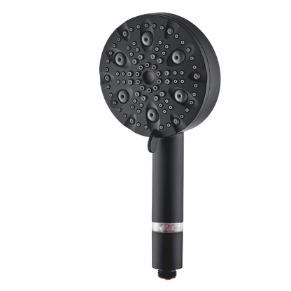 MineralStream Luxe 9-Modus-Hochdruckduschkopf (gefiltert) – schwarzes Add-on