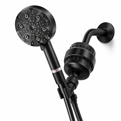 Luxe 9 Mode Showerhead Complete Shower Kit