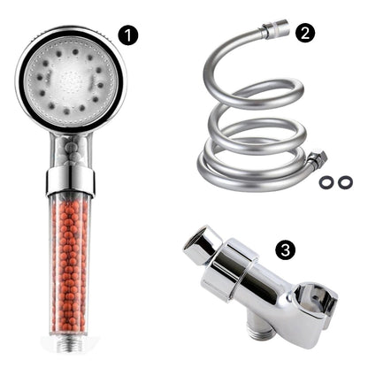Kit essentiel de douche de douche à la tête ionique LED