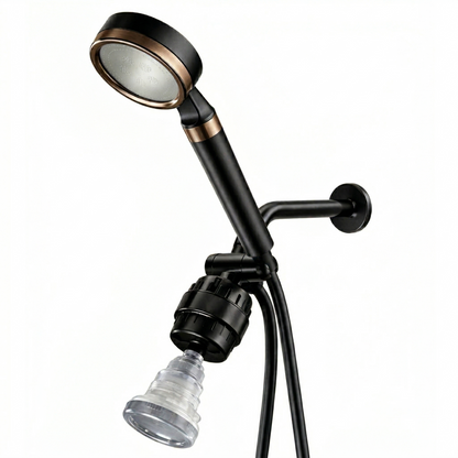 Pommeau de douche MineralStream BLACK - Filtration Vitamine C