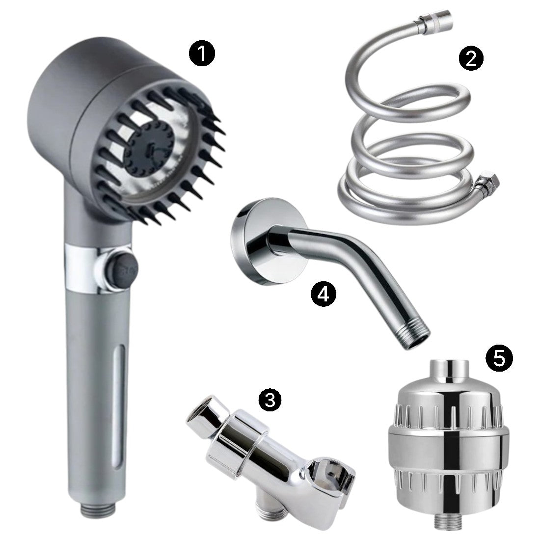 Pomme de douche filtrée de massage minéralstream